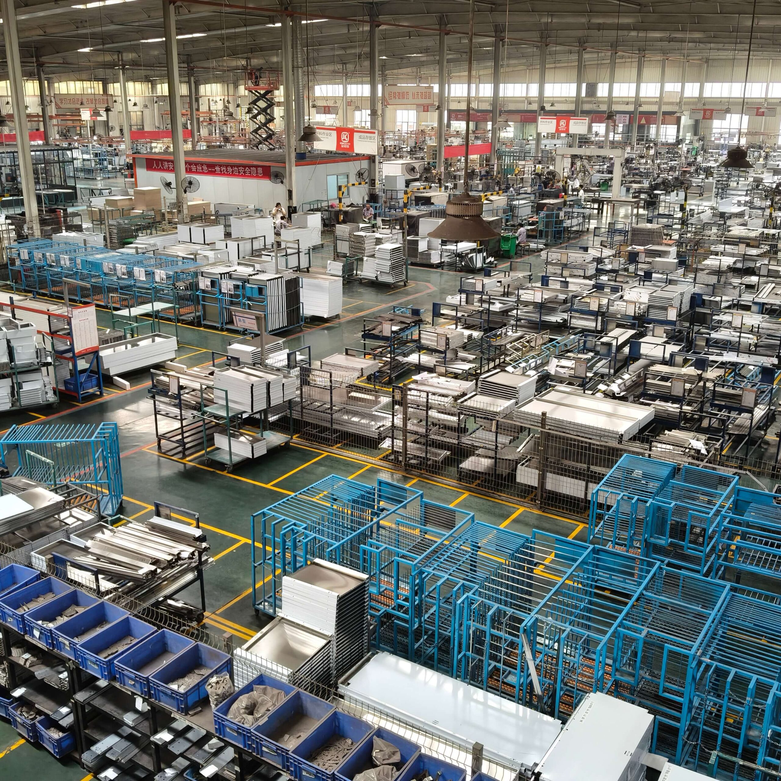 Factory aerial view
