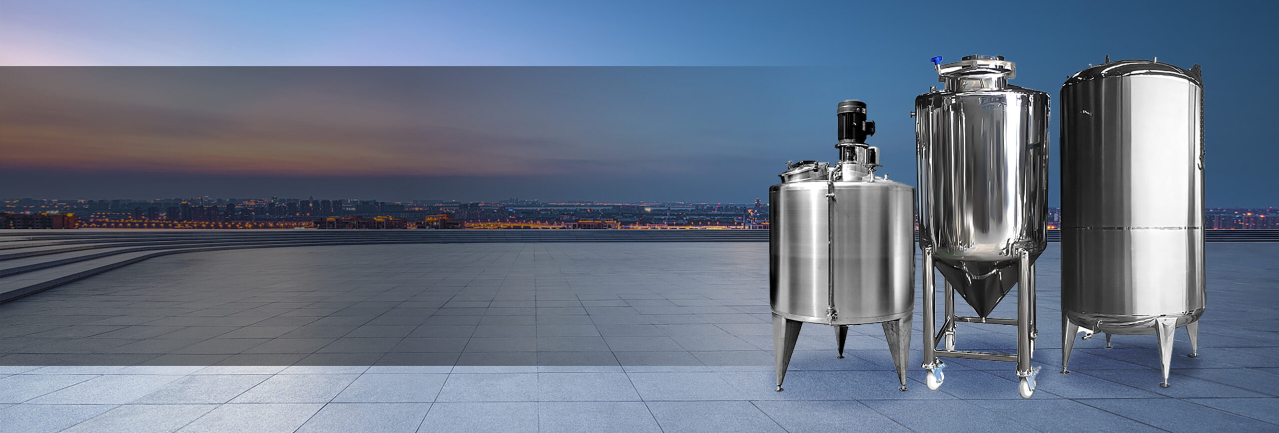 Stainless steel tank banner