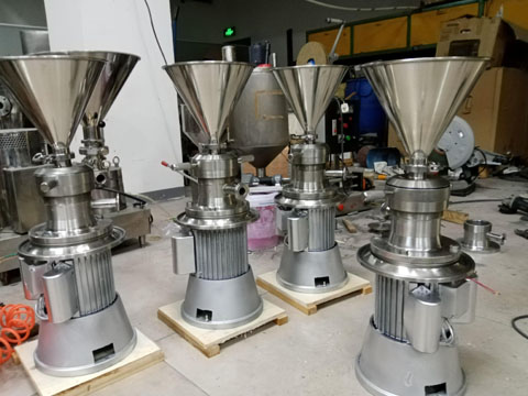Vertical colloid mills