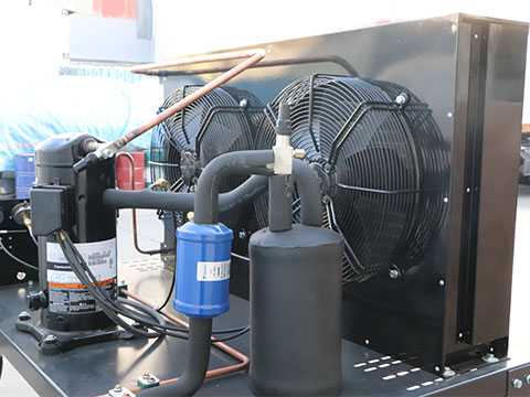 Refrigeration system internal structure