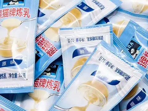 Bagged condensed milk