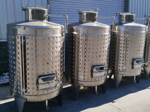 wine fermentation tanks