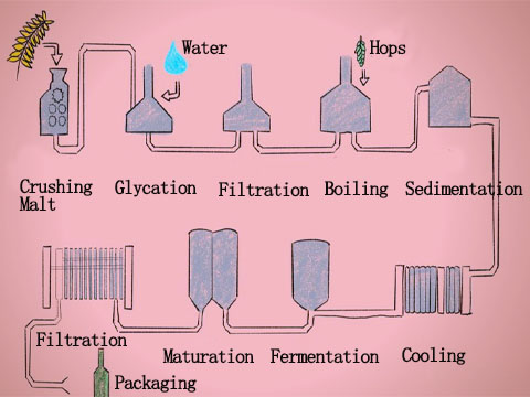 Beer production process Beer production process