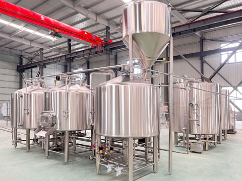 Small-Scale Four-Vessel Beer Mashing System