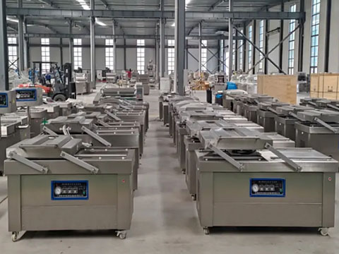 The dual-chamber packaging machine has been manufactured.
