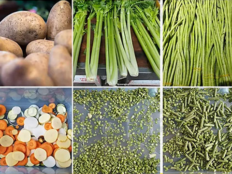 Vegetable cutting effect