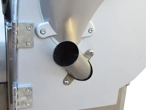 Small fruit and vegetable feed inlet