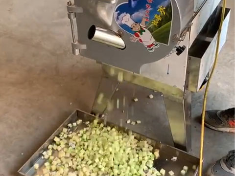 Vegetable dicing effect