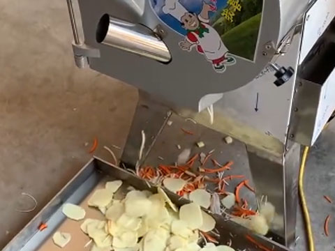 Vegetable slicing effect