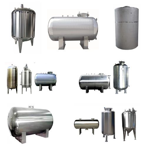 Different types of 304 stainless steel water tanks