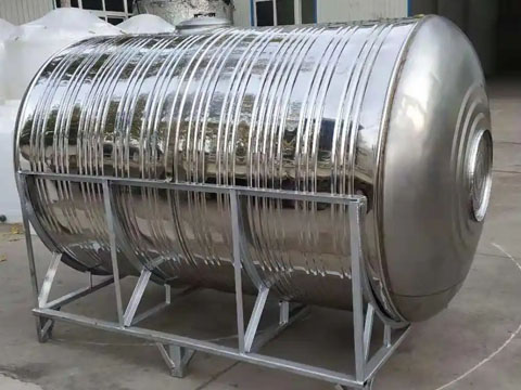 Horizontal 304 stainless steel water tank