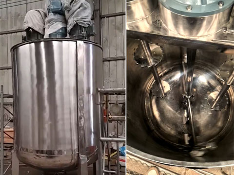 Mixing tank production completed