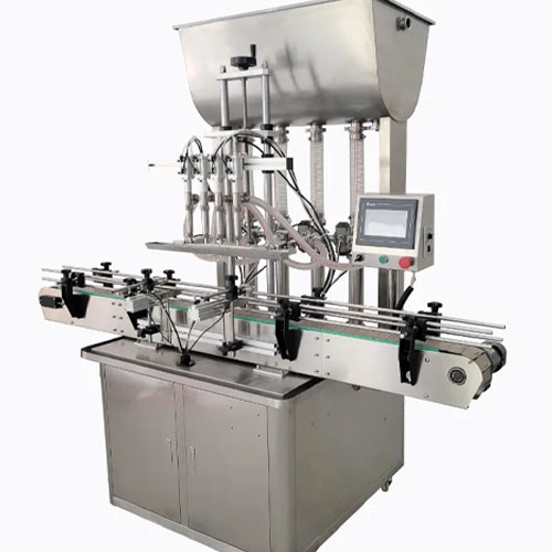 Front of the filling machine