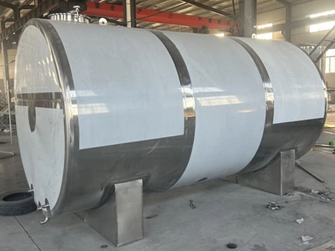 Horizontal stainless steel manufacturing completed