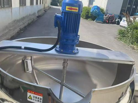 Vertical stainless steel steam jacketed kettle