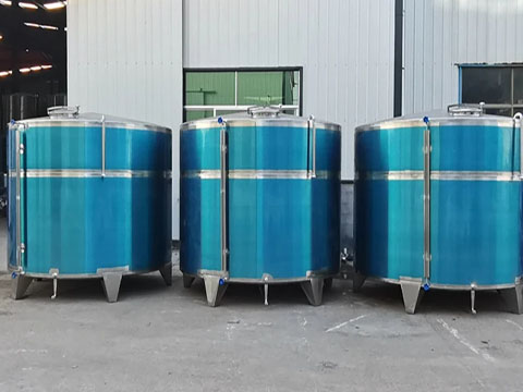 Produced stainless steel vegetable oil storage tanks