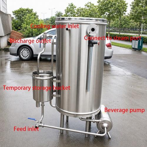 Component labeling of steam ultra-high temperature instantaneous sterilization machine