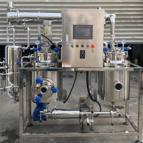 Stainless steel multi-functional extraction and concentration unit